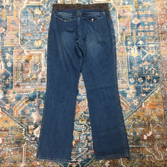 Y2K Boho Mid Rise Bootcut Jeans Western Style - Picture 5 of 7